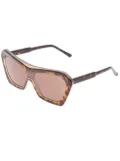 Marni Eyewear angled frame sunglasses - Brown