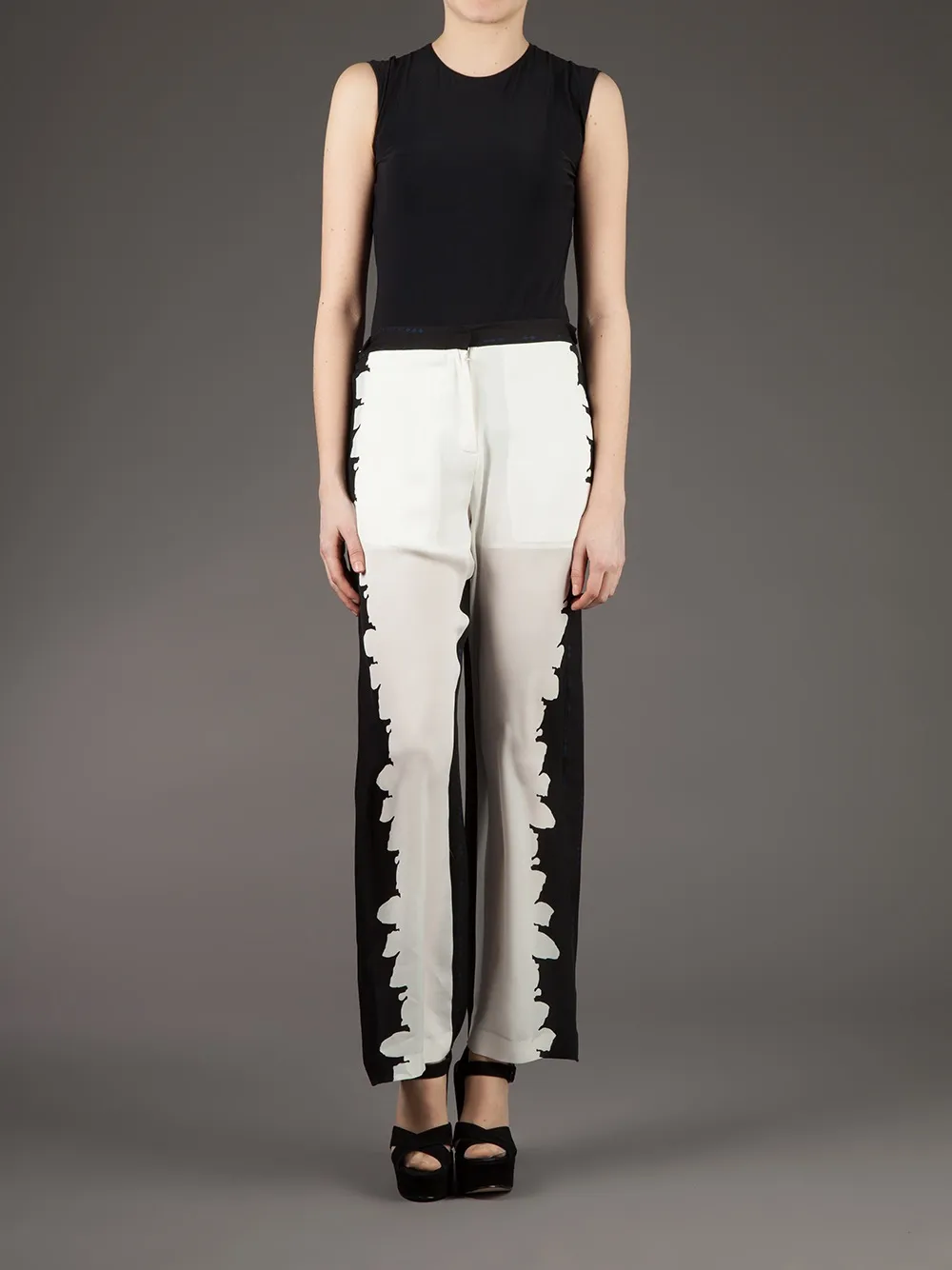 Sharon Wauchob Wide Leg Trouser In Black