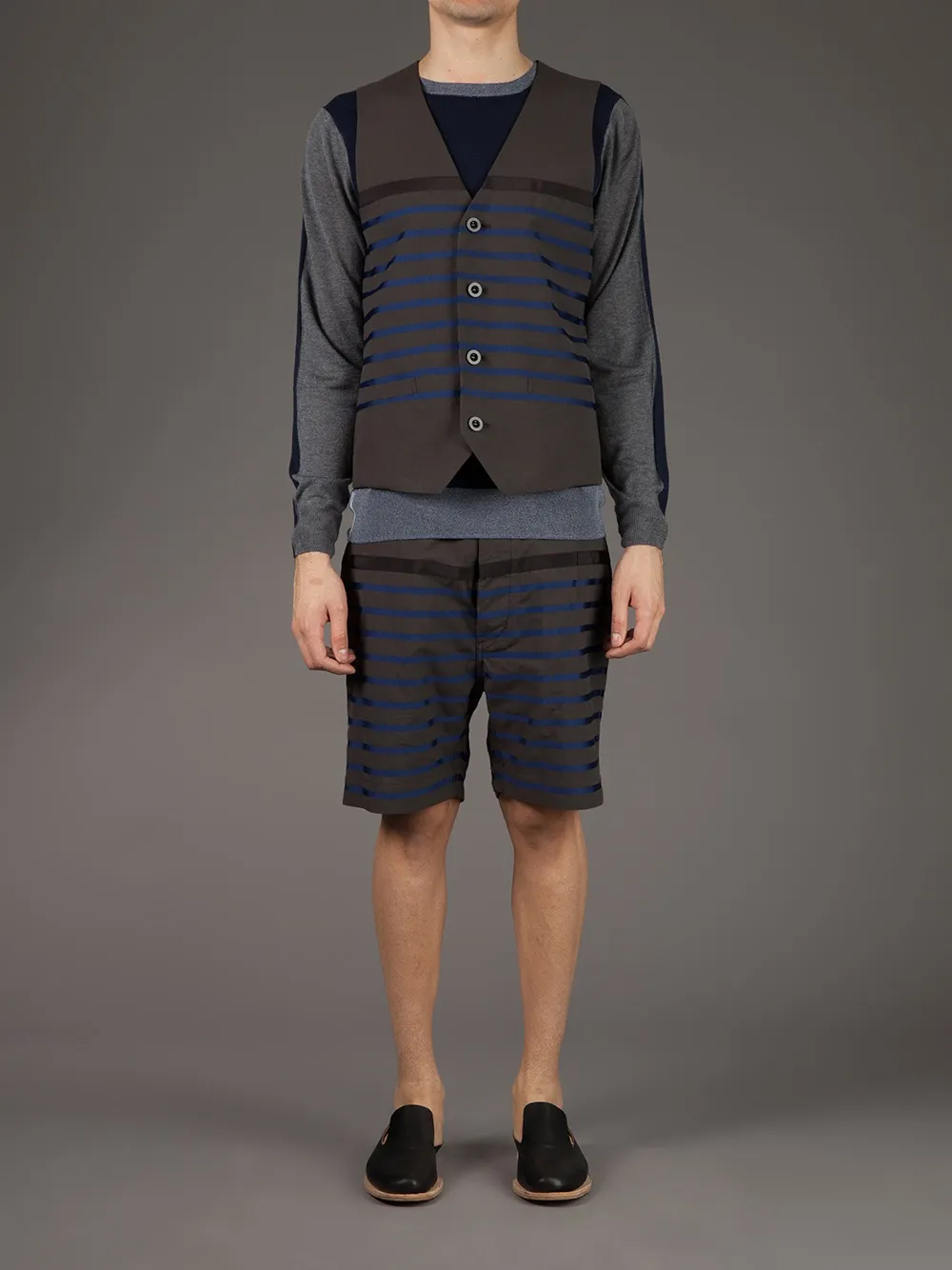 sacai striped waistcoat | Waistcoats & Gilets | Image 2