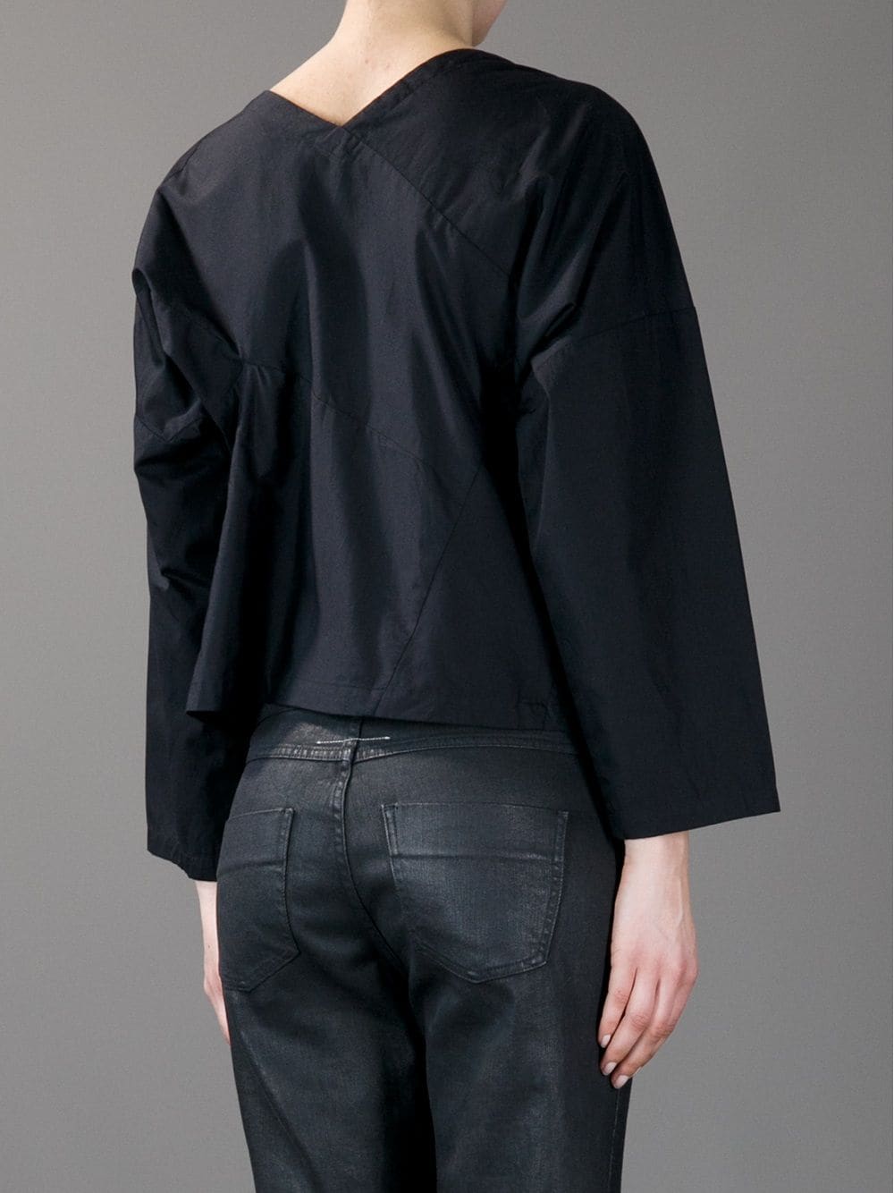 Shop Comme Des Garçons Comme Des Garçons Long-sleeved Top In Black