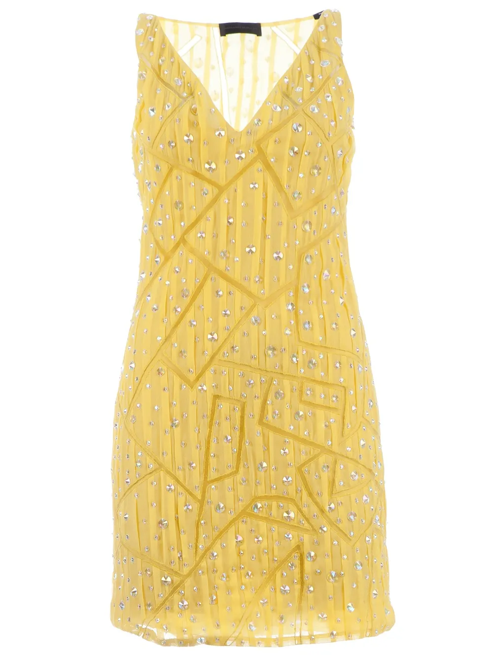 Cristiano Burani Embellished Shift Dress In Yellow