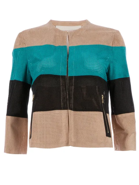 Drome cropped leather jacket