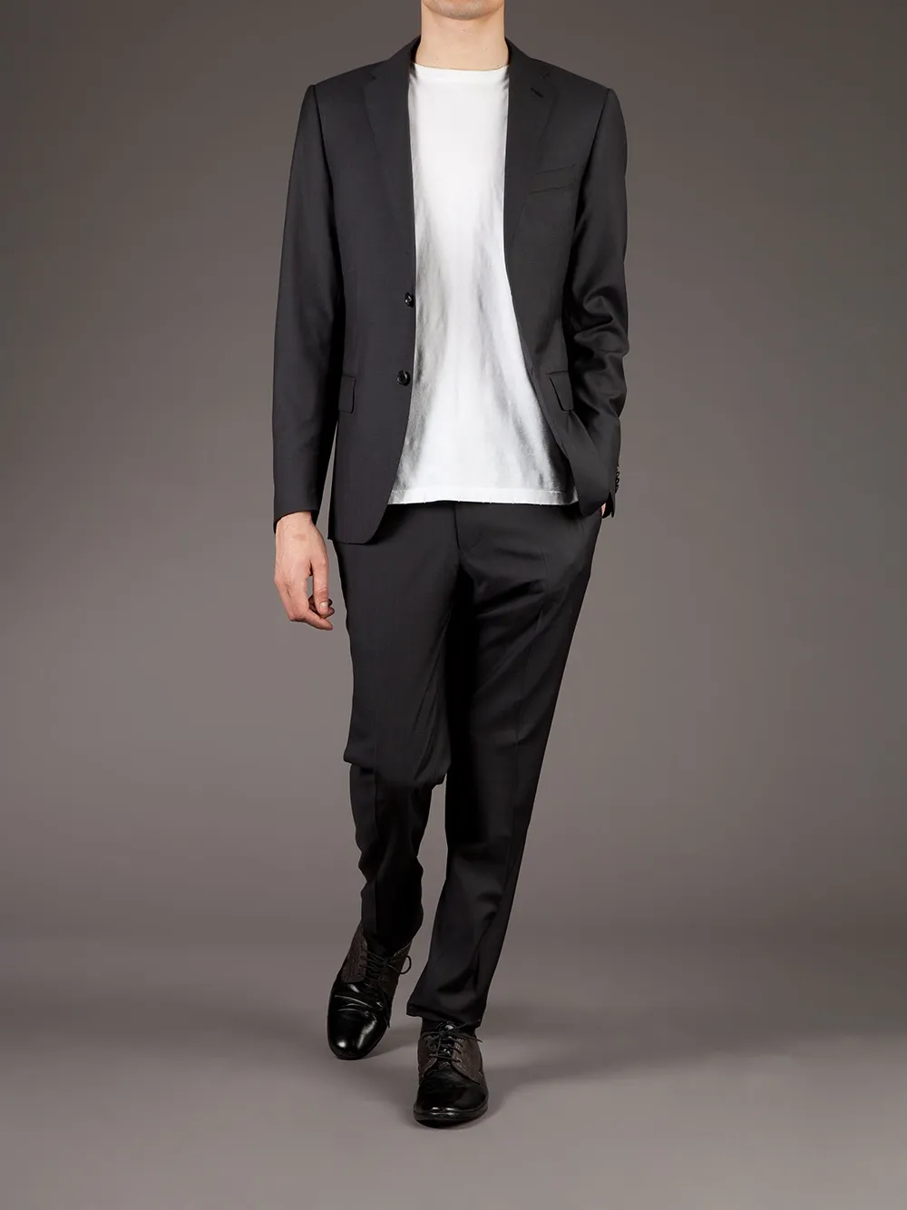 Caruso two button jacket Grijs