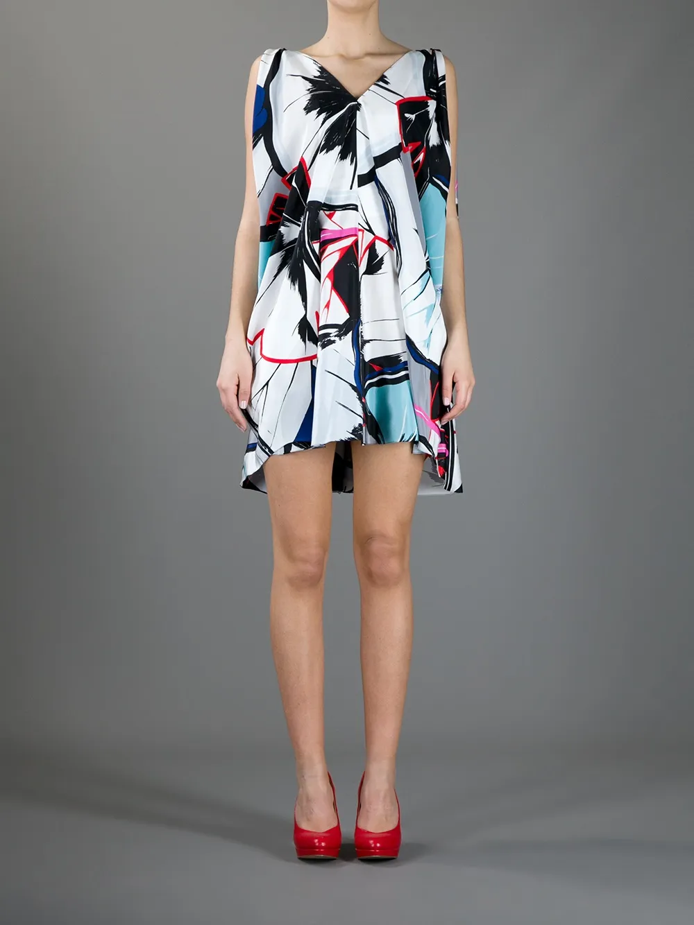 Balenciaga gingko print dress - Veelkleurig