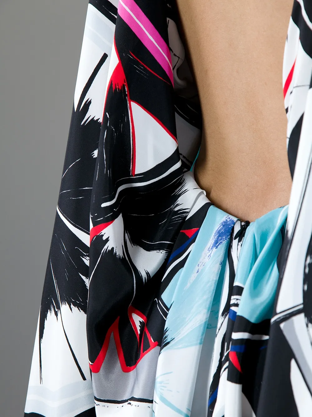 Balenciaga gingko print dress Veelkleurig