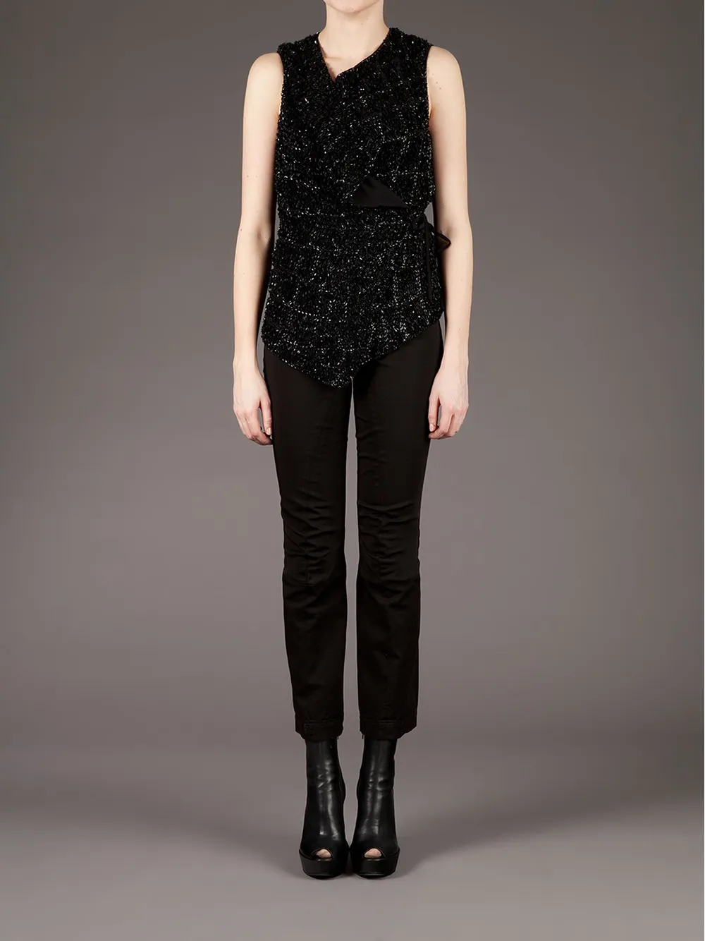 Peachoo + Krejberg slim cropped trouser | Cropped Pants | Image 2