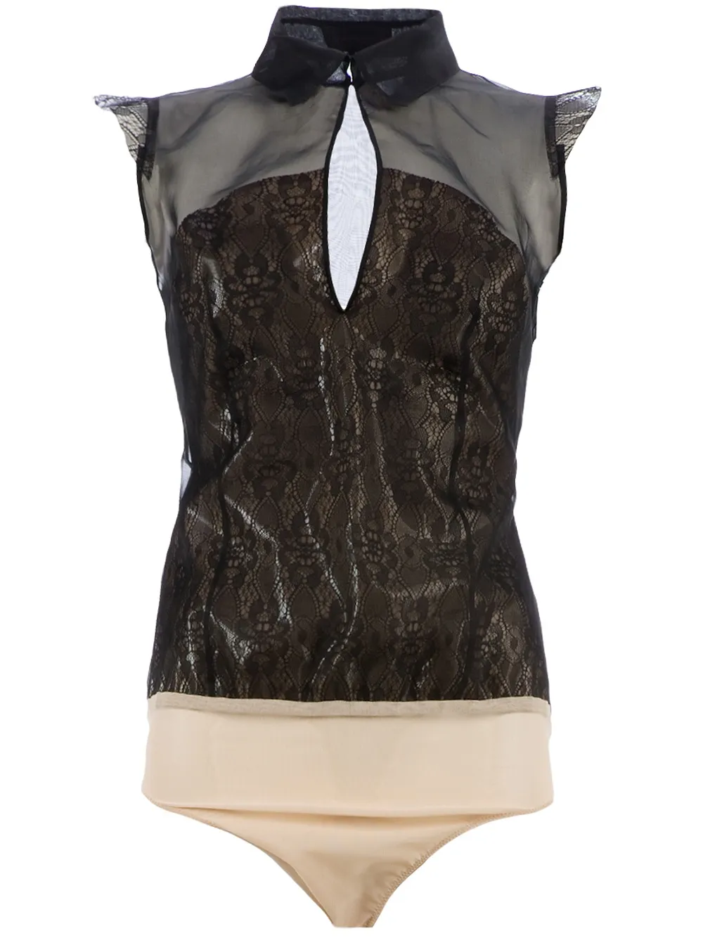 Cristiano Burani sheer lace blouse | negro | Image 1