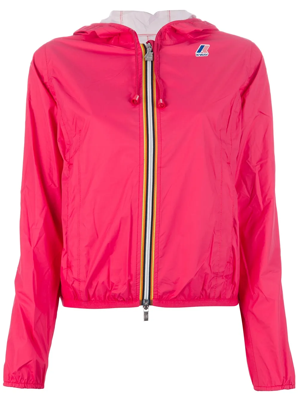 K-Way R & D hooded windbreaker - ピンク K-Way R & D hooded windbreaker - ピンク
