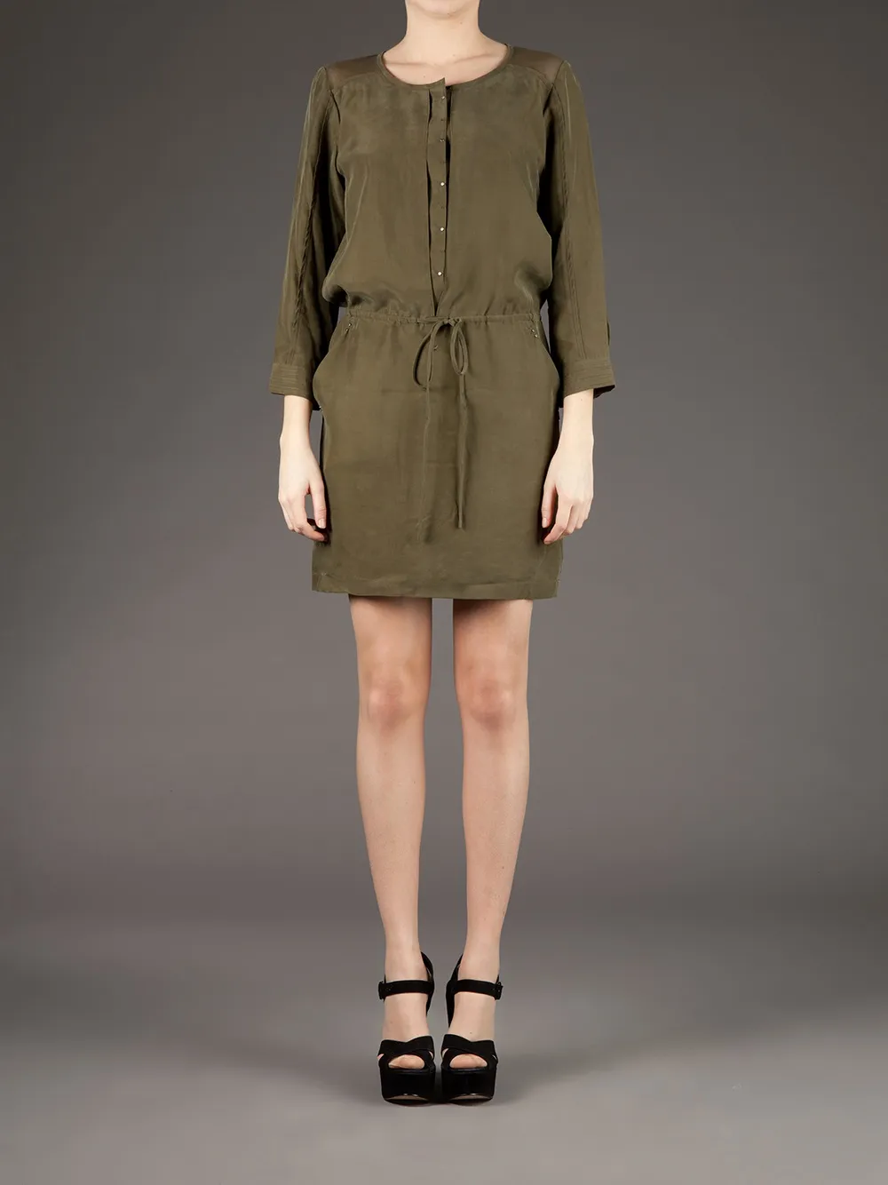 EDUN drawstring dress | Day Dresses | Image 2