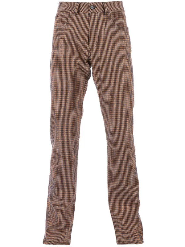 Carven Checked Trouser in Yellow