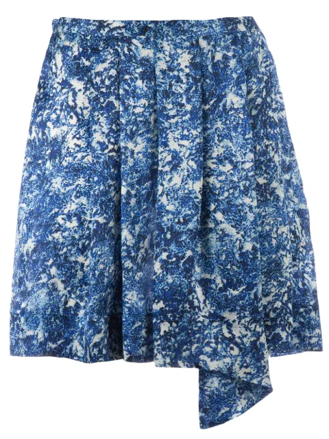 Twisty Parallel Universe floral print skirt