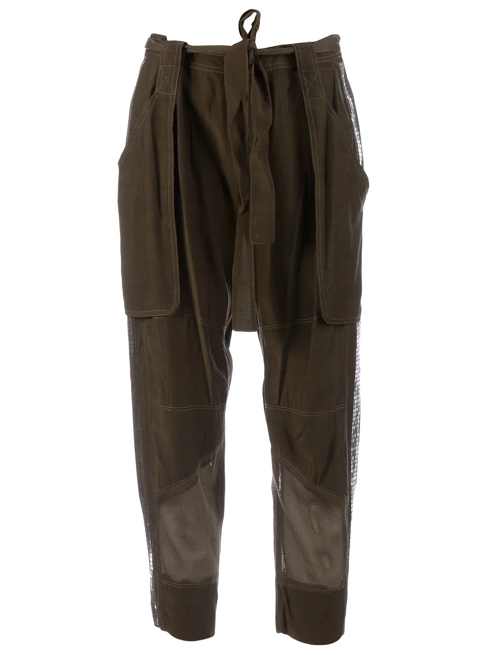 Edun Cropped Cargo-style Trouser In Brown