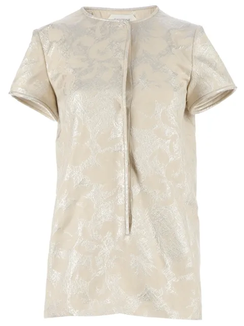 Galitzine metallic jacquard trouser set