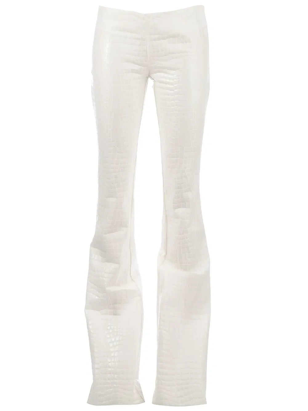 Cristiano Burani Crocodile Effect Trouser In White
