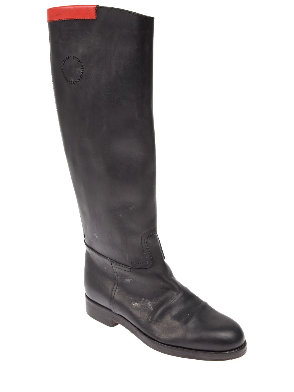 

Golden Goose distressed riding boot - Black