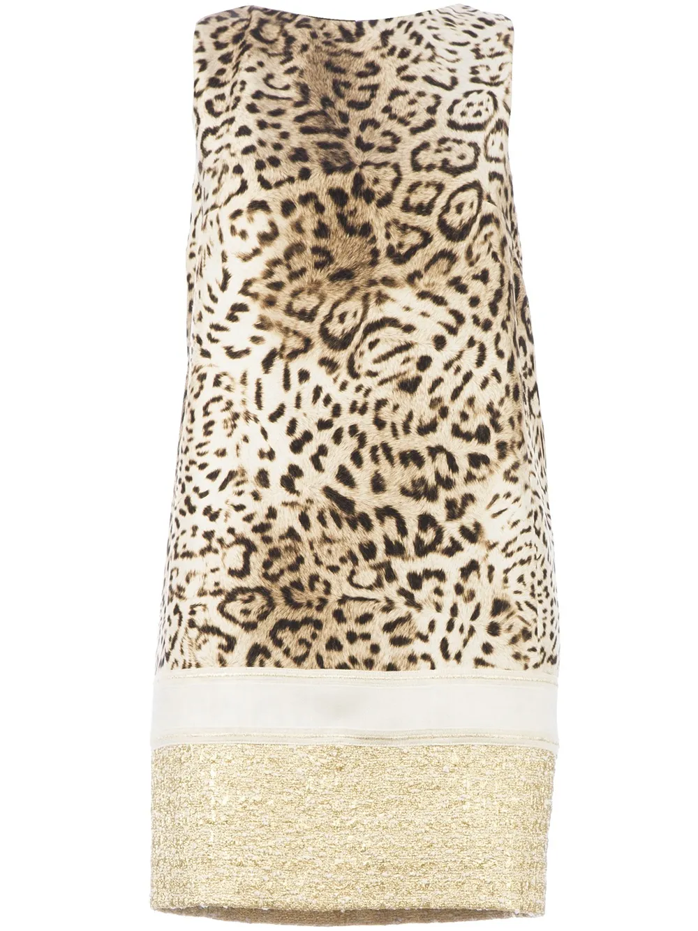 Giambattista Valli Leopard Print Dress In Brown