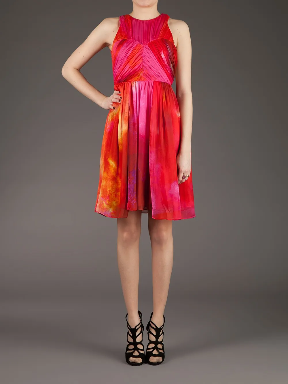  Matthew Williamson Sleeveless Dress - Pink 