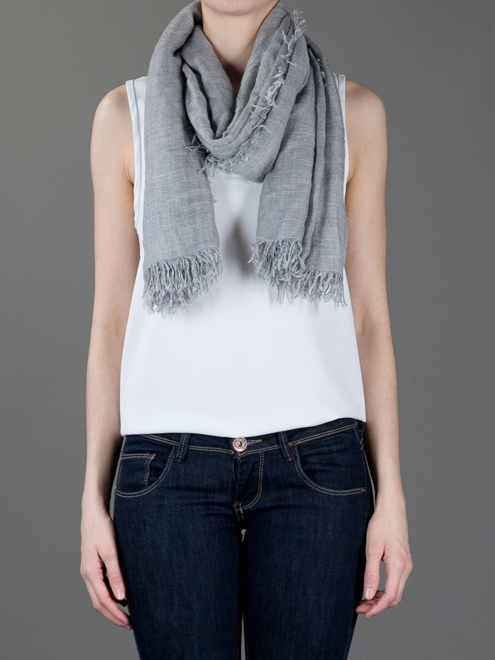 Faliero Sarti 'Enry' scarf - Grijs