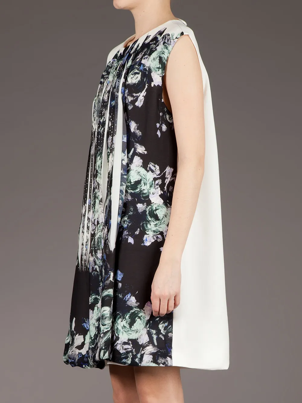 Sharon Wauchob Printed Front Silk Dress In Multi