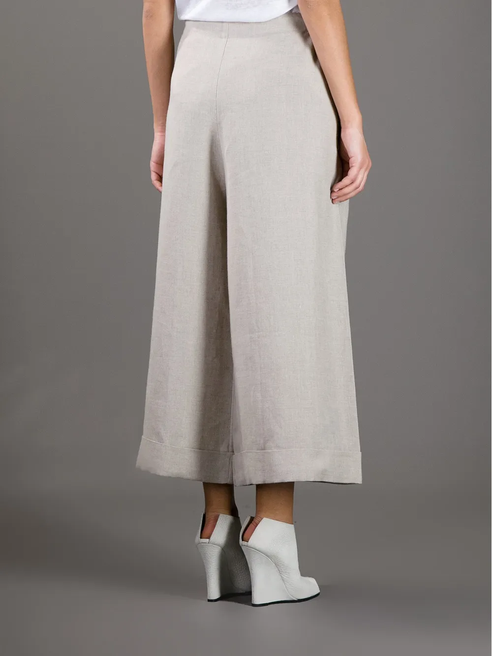 Daniela Gregis 'Tognon' wide-leg trouser Beige