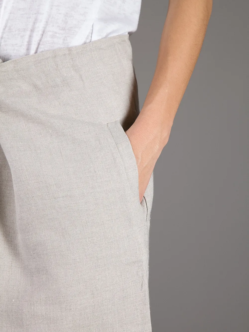 Daniela Gregis 'Tognon' wide-leg trouser Beige
