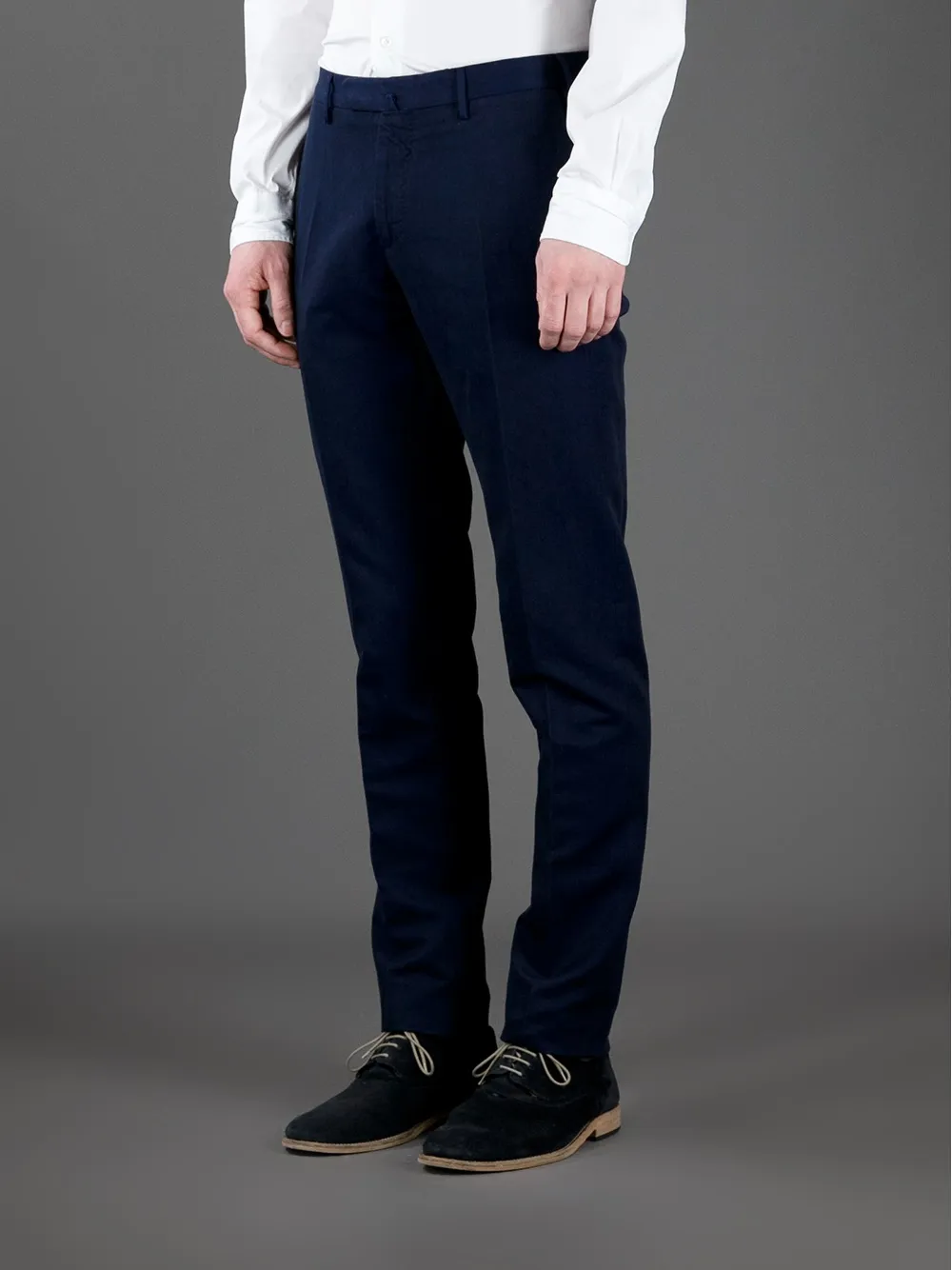 Incotex straight leg trouser Blauw