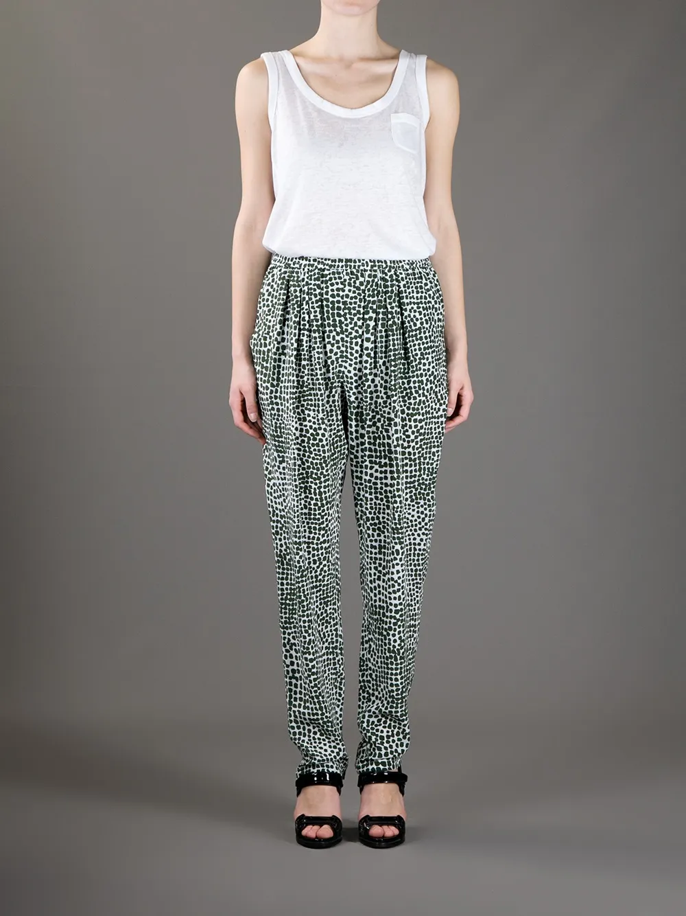 Stella McCartney painted spot trouser Beige
