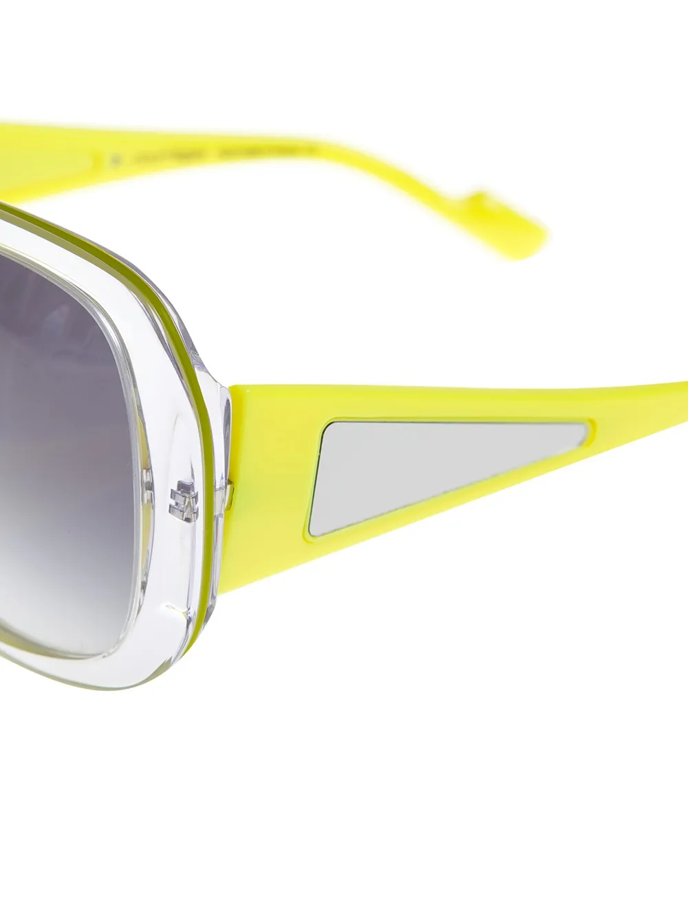 Courrèges oversized sunglasses Geel