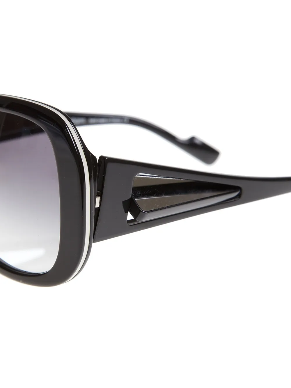 Courrèges monochrome sunglasses Zwart