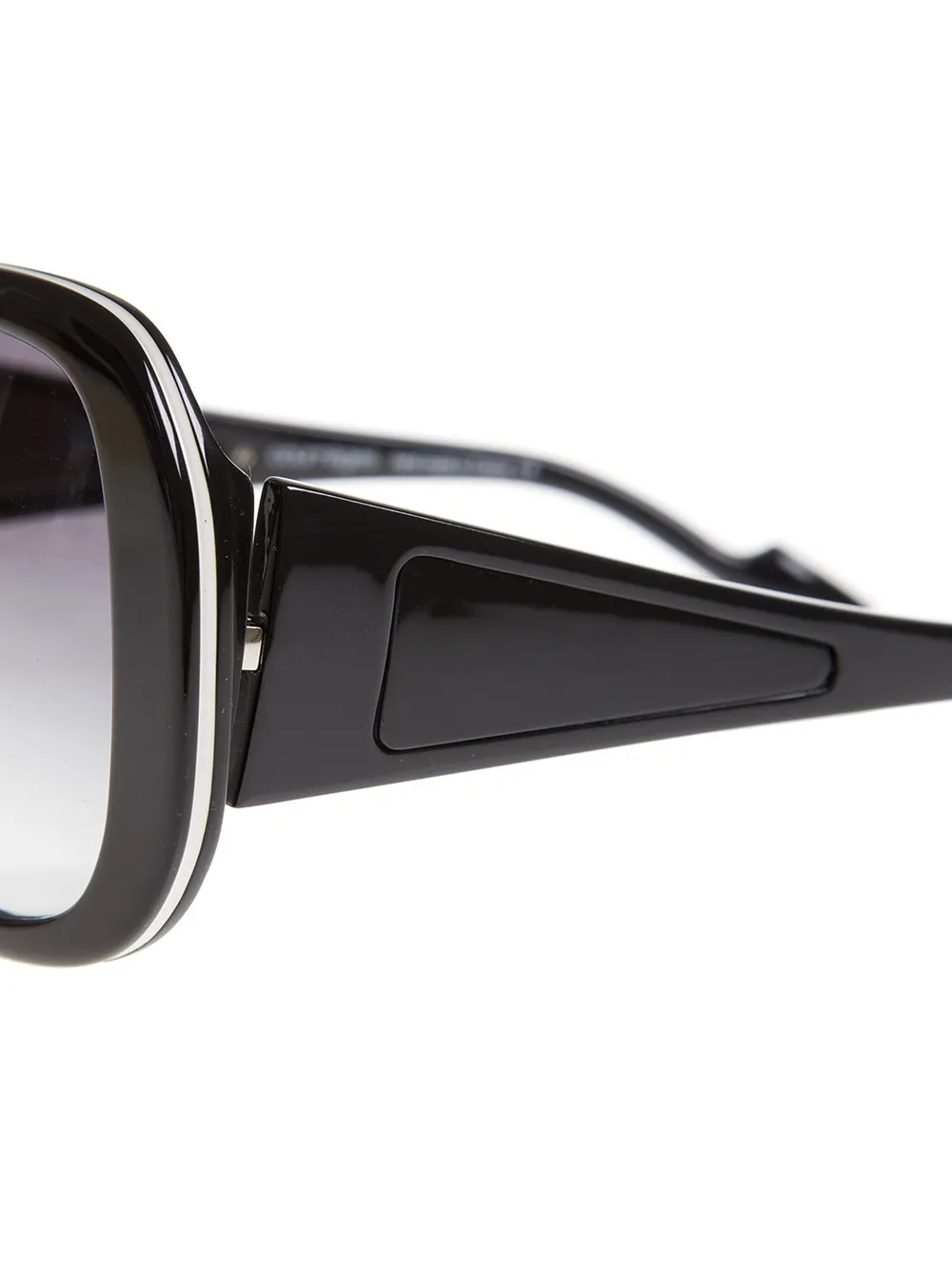 Courrèges monochrome sunglasses Zwart