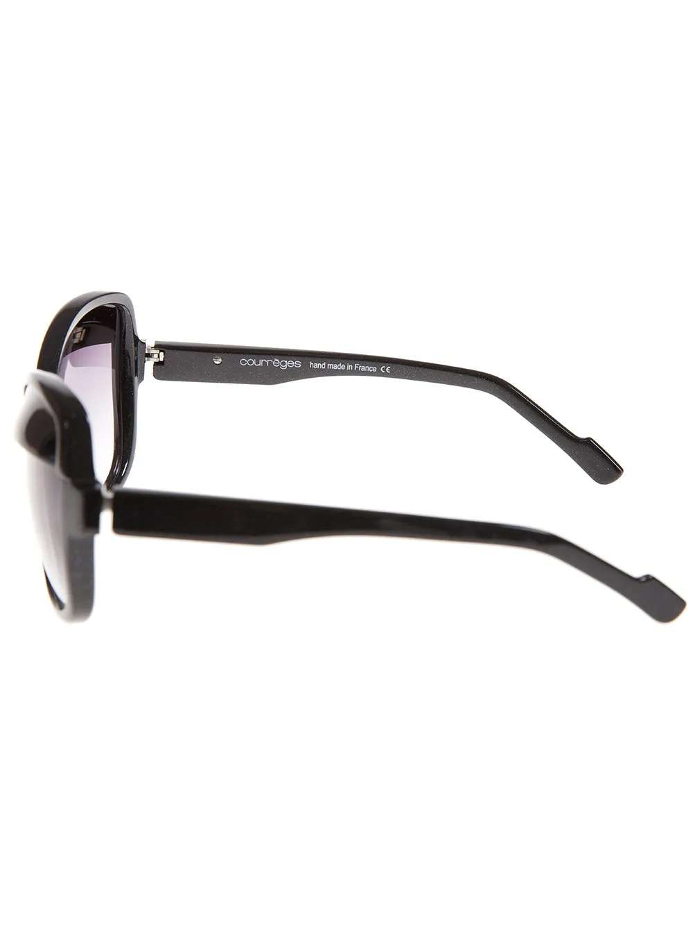 Courrèges bi-colour sunglasses Zwart