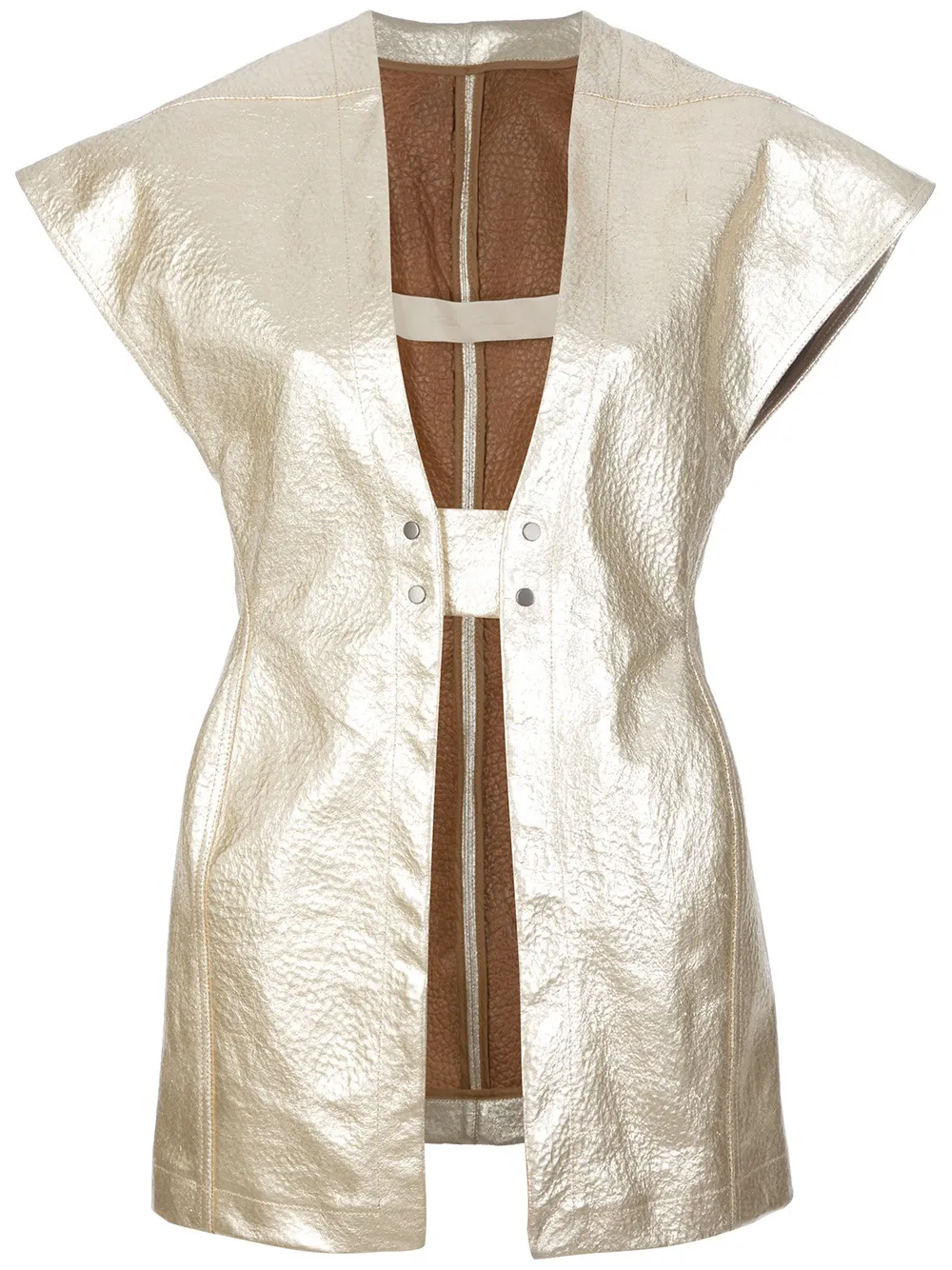 Rick Owens metallic leather jacket - メタリック Rick Owens metallic leather jacket - メタリック