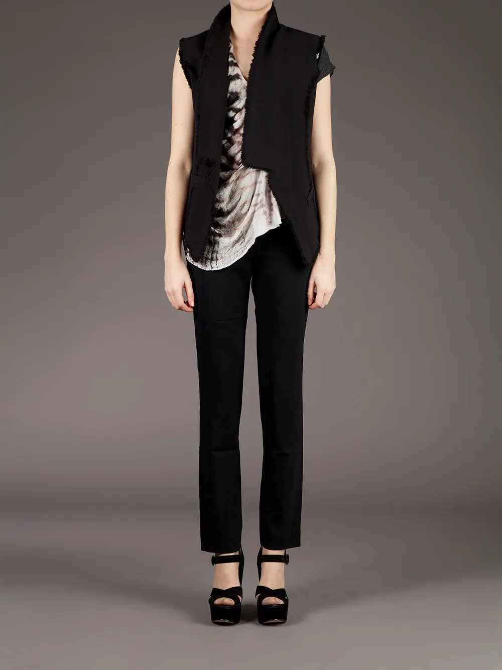 Milia M skinny trouser - Zwart