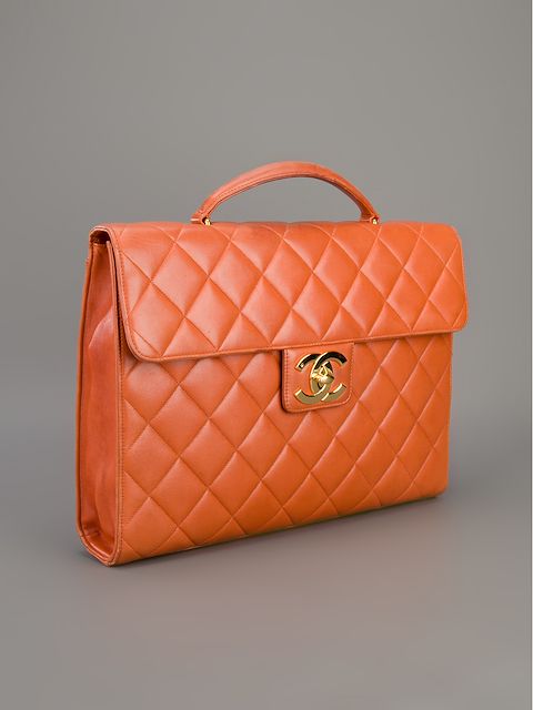chanel quilted briefcase