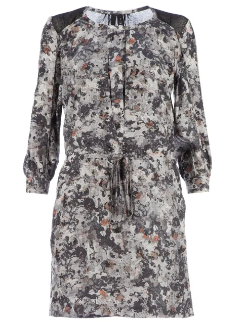 EDUN blotchy print shift dress