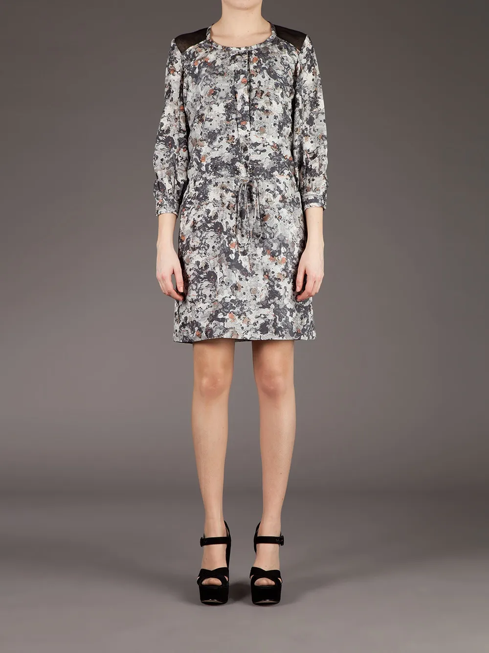 EDUN blotchy print shift dress | Day Dresses | Image 2