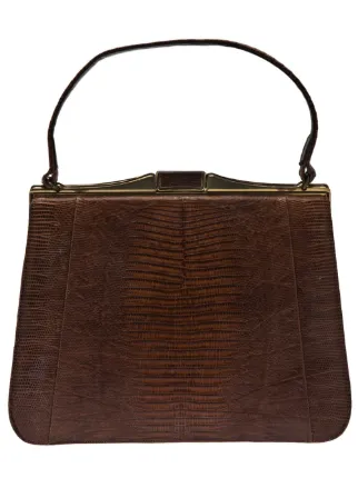 Tootsies Vintage Bellstone Lizard Handbag Farfetch Tootsies Vintage Bellstone Lizard Handbag