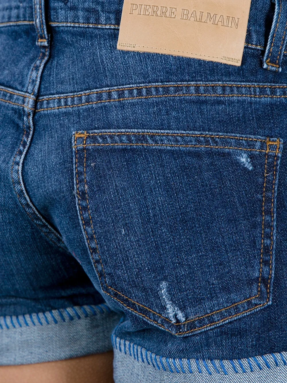 Pierre Balmain denim shorts Blauw