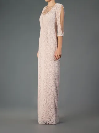 Emannuelle Junqueira Vestido Nude Rendado Farfetch