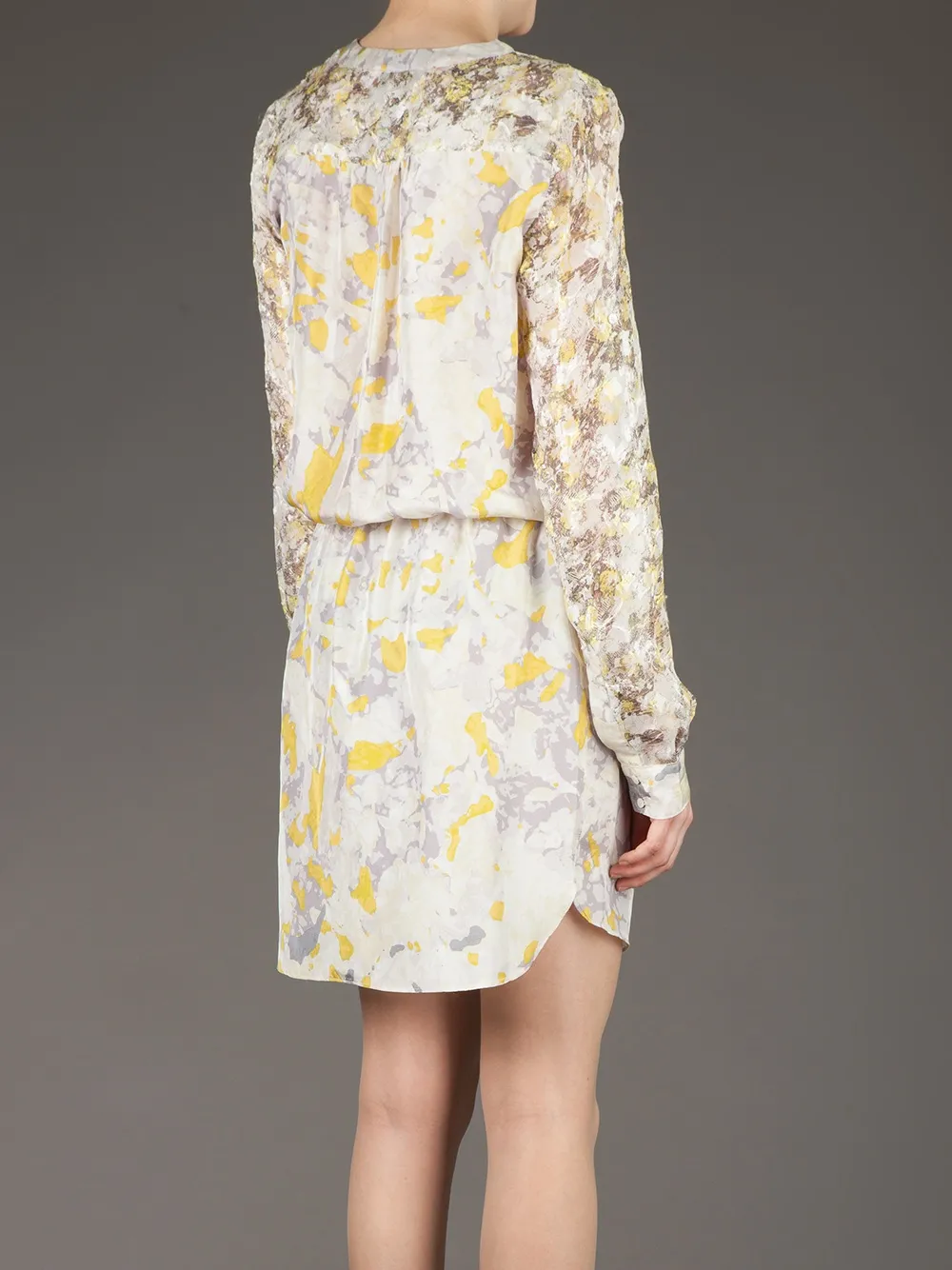 Edun Printed Shirt Dress In Multi