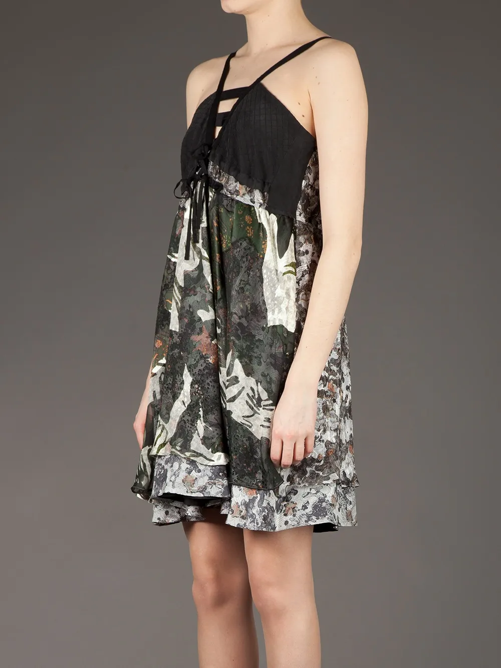 Edun Printed Dress In Green
