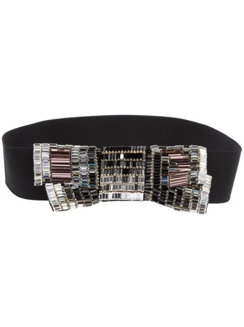 Lanvin beade bow headband