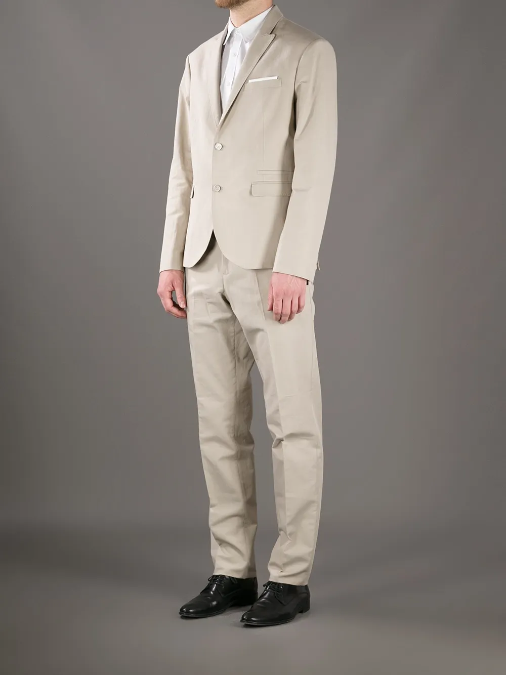 Neil Barrett two button suit Beige