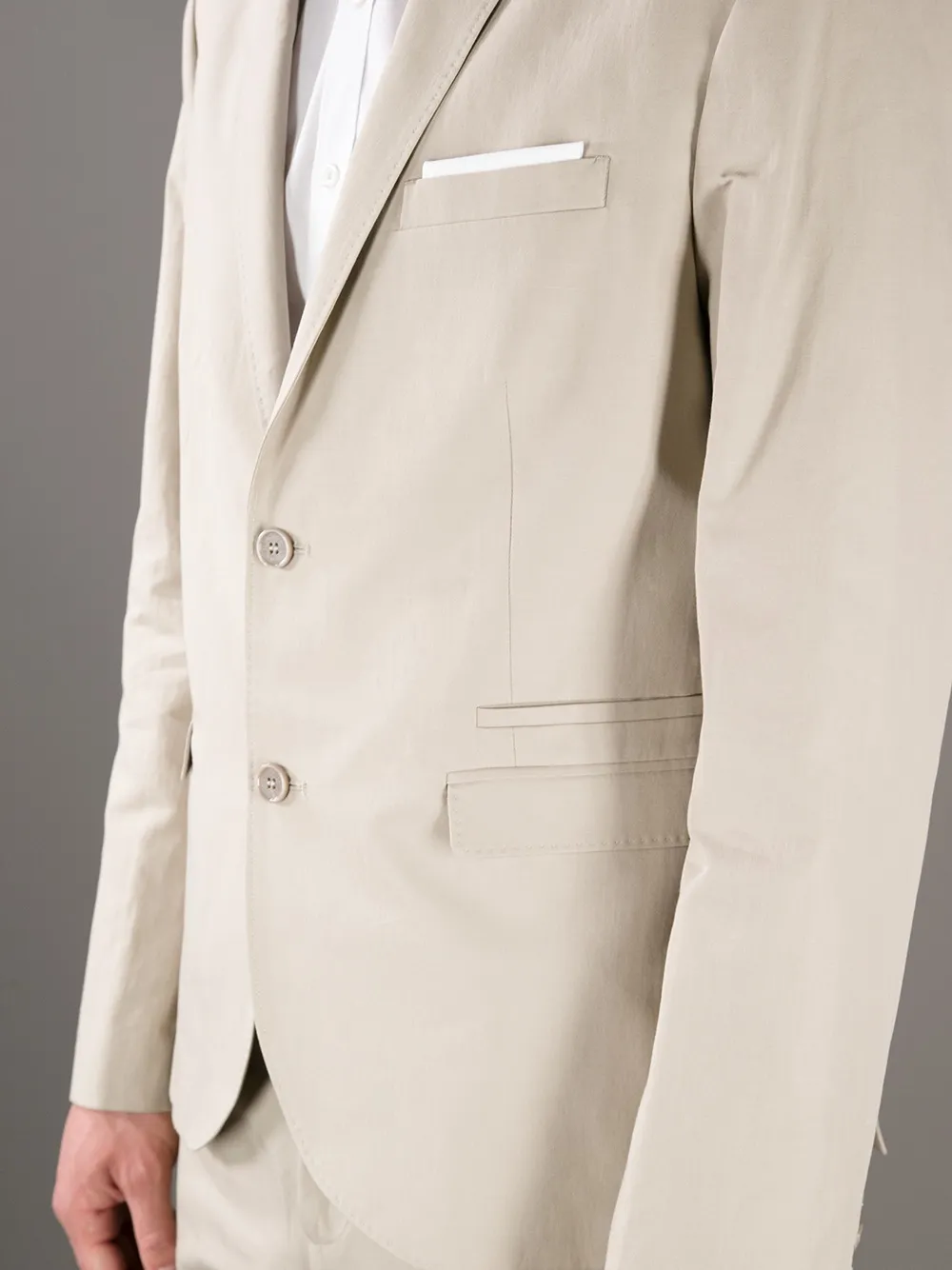 Neil Barrett two button suit Beige