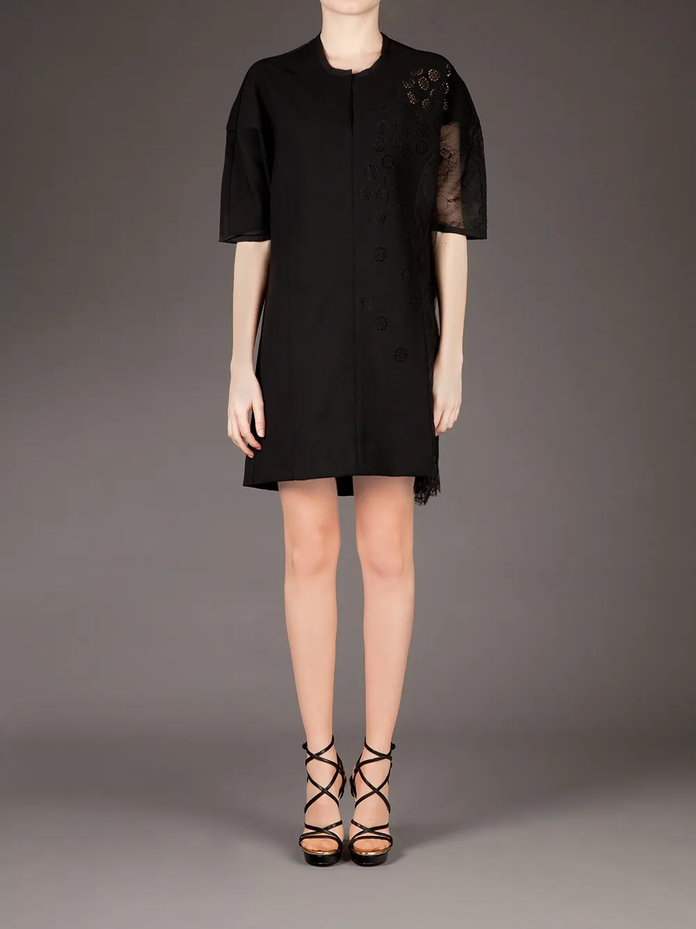 Sharon Wauchob Semi Sheer Boxy Dress In Black