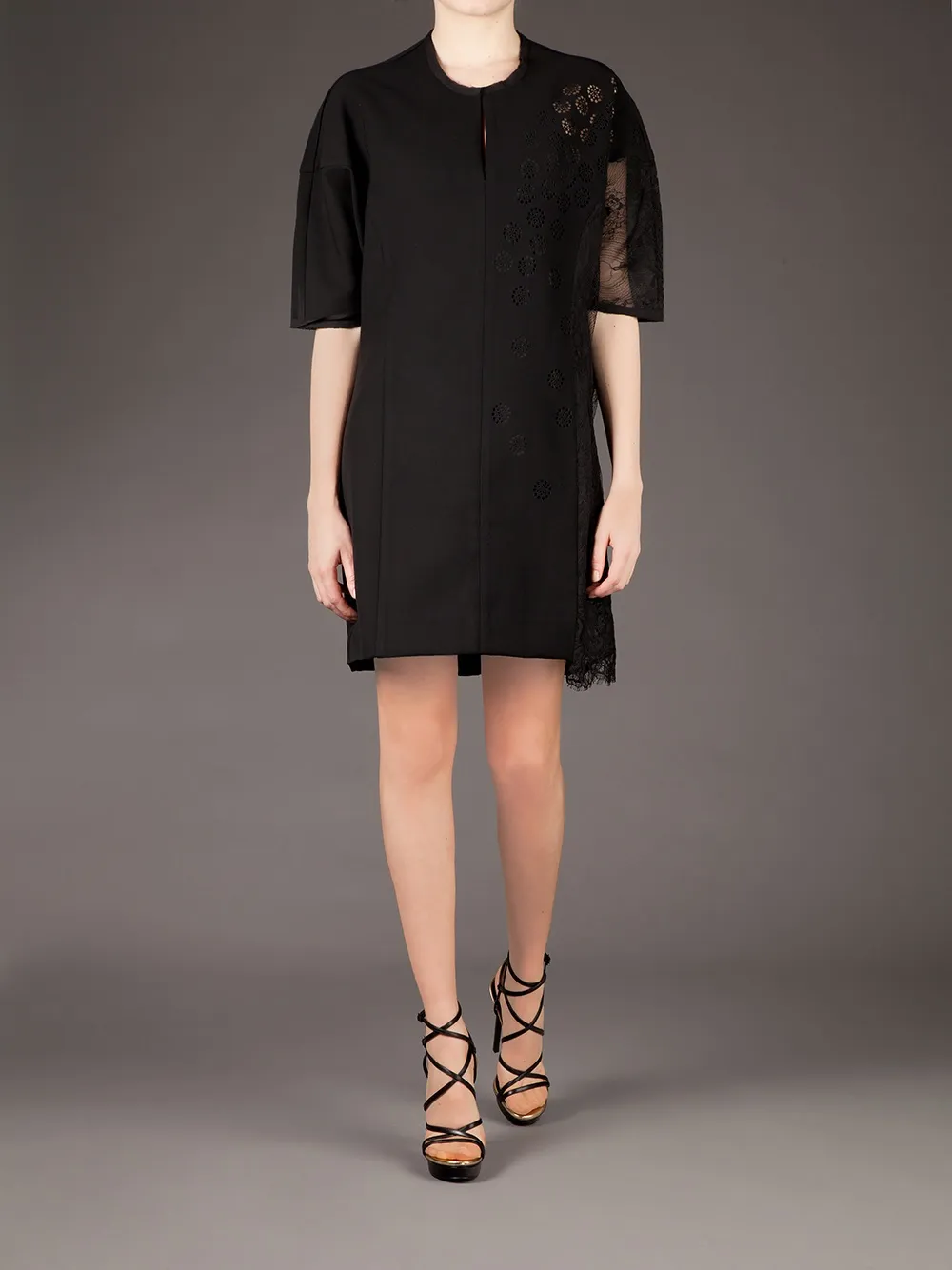 Sharon Wauchob Semi Sheer Boxy Dress In Black