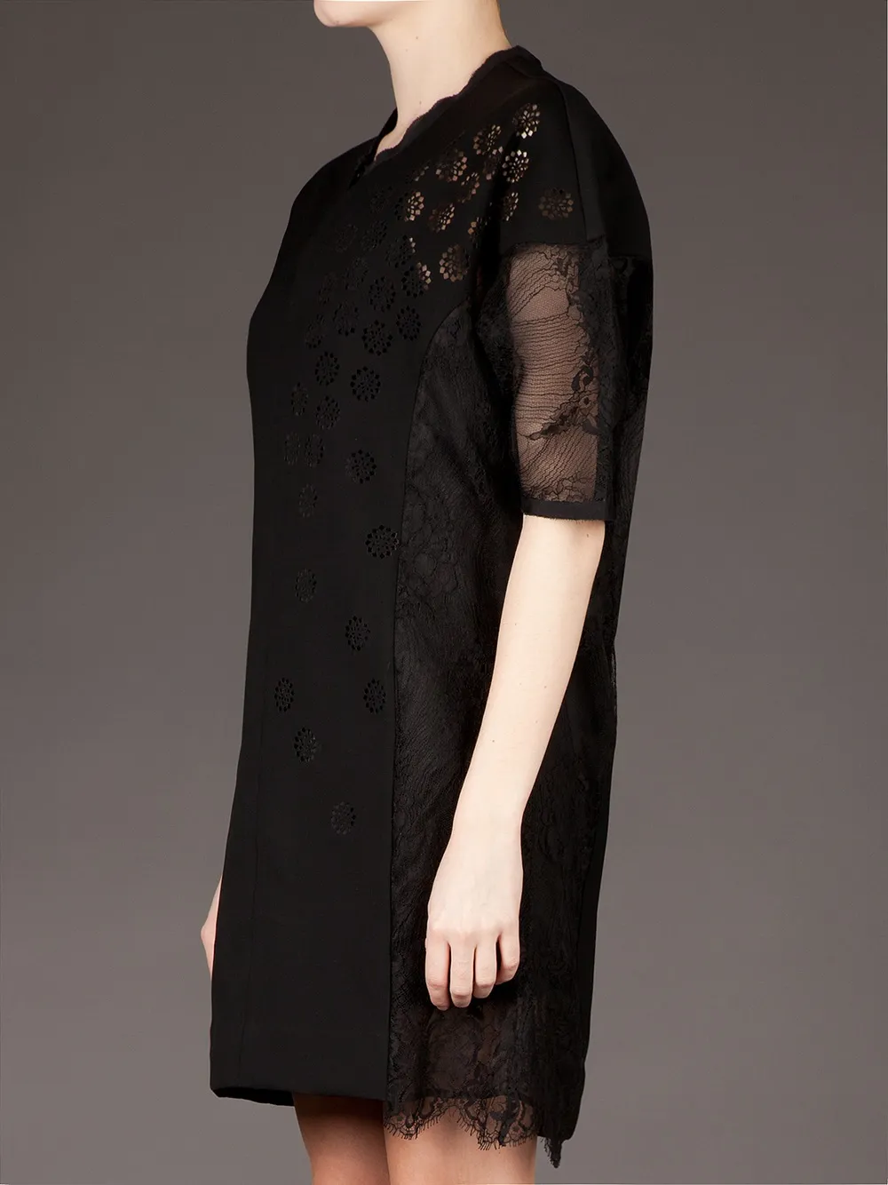 Sharon Wauchob Semi Sheer Boxy Dress In Black