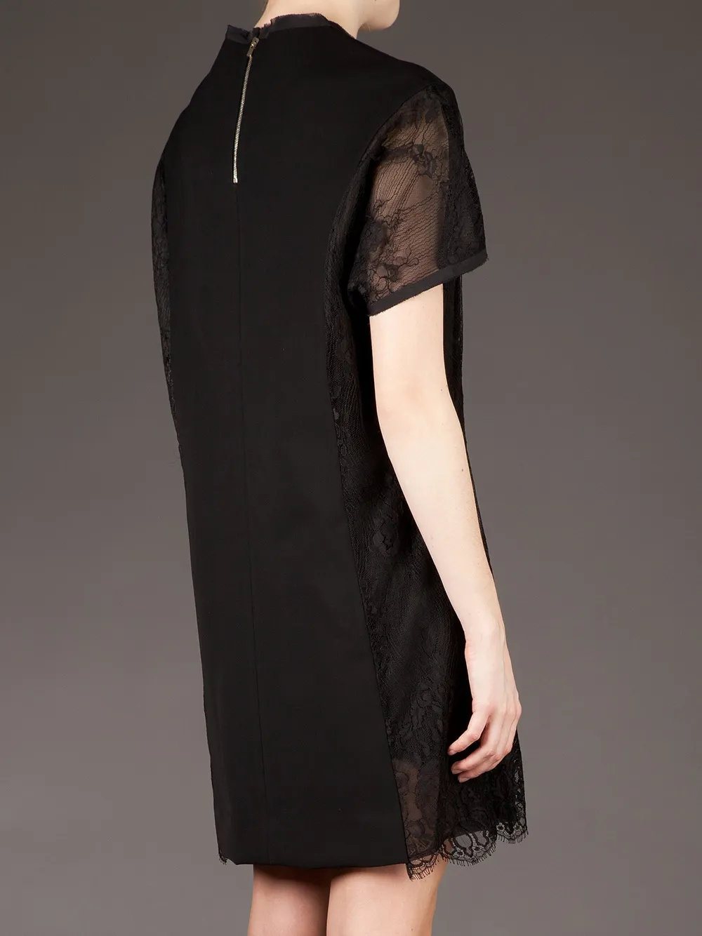 Sharon Wauchob Semi Sheer Shift Dress In Black
