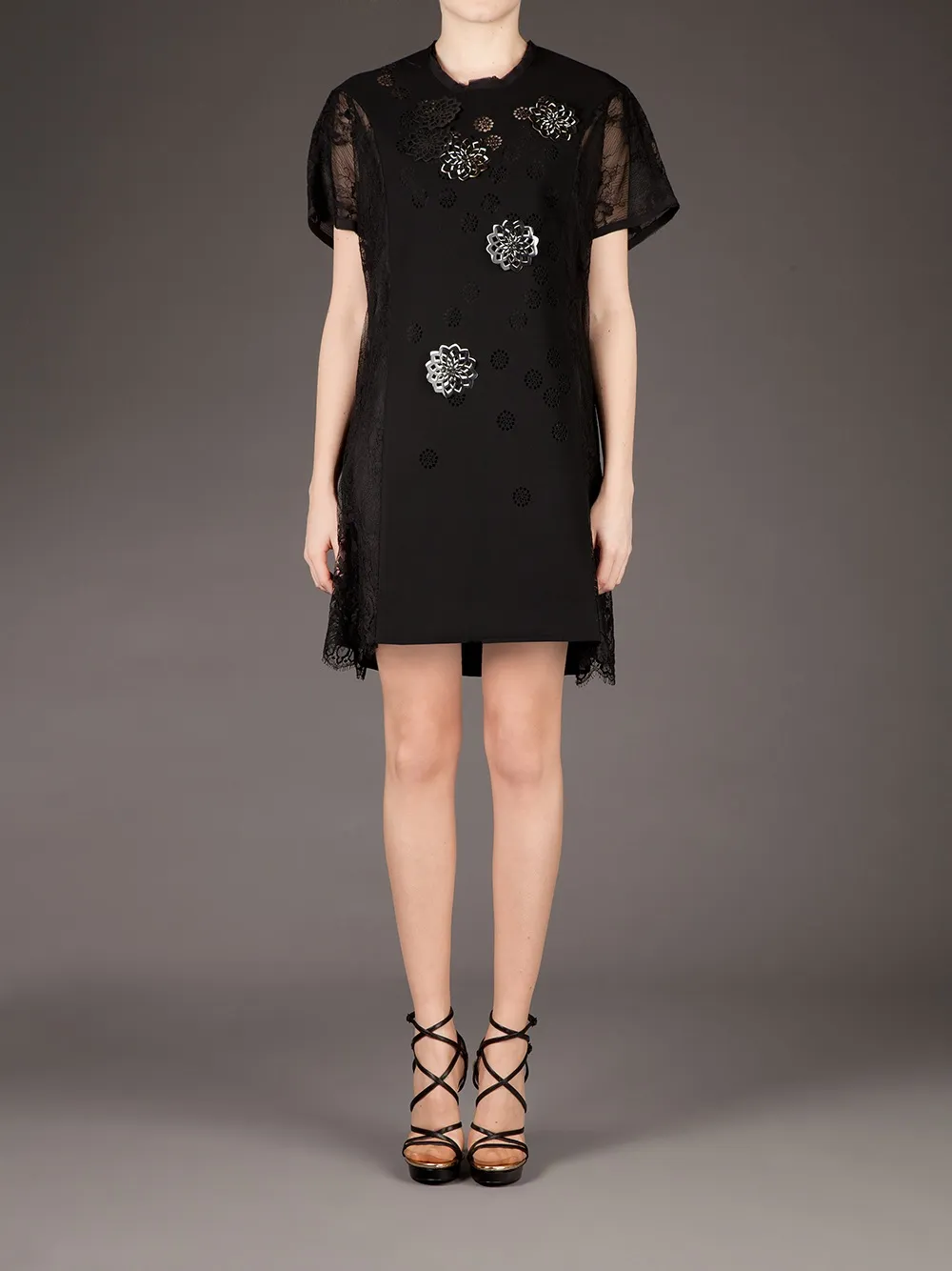 Sharon Wauchob Semi Sheer Shift Dress In Black