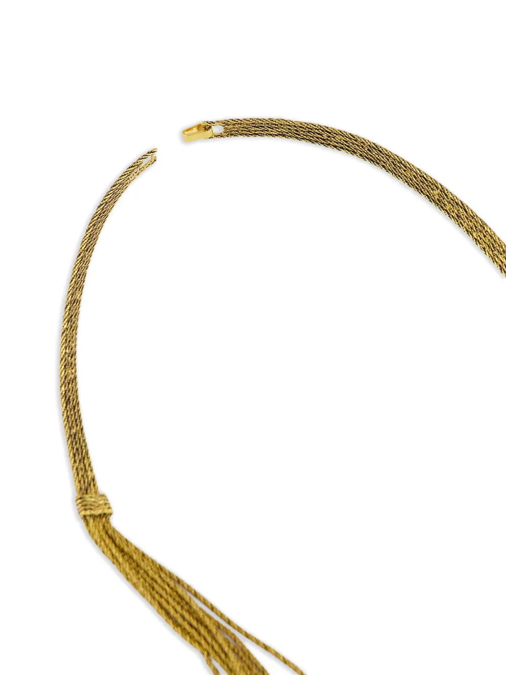  Aurelie Bidermann Miki Dora Rope Necklace   Gold 